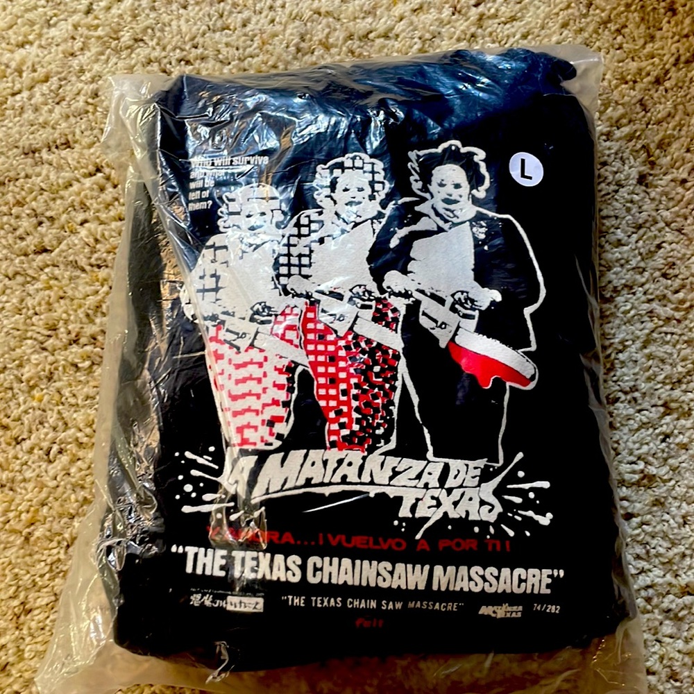 CHAMPION “Texas Chainsaw Massacre” Reverse Weave Black Hoodie